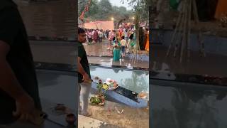 Chhat pooja 3 din vrat chhathpuja chhatimaiya vrat bihar viralvideo [upl. by Ecyrb74]