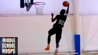 Ladarius Marshall Dunk Fest in 1st Game at Jr All American Camp 2013  MiddleSchoolHoopscom [upl. by Jandy]