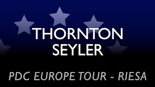 PDC European Tour Riesa  Thornton vs Seyler  2nd round [upl. by Atrebor]