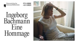 quotIngeborg Bachmann Eine Hommagequot  Trailer [upl. by Milewski54]