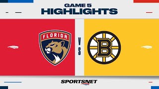 NHL Game 5 Highlights  Panthers vs Bruins  April 26 2023 [upl. by Nylsaj927]