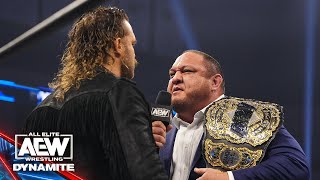 AEW World Champ Samoa Joe calls out his TWO opponents set for AEW Revolution  21424 AEW Dynamite [upl. by Pages659]