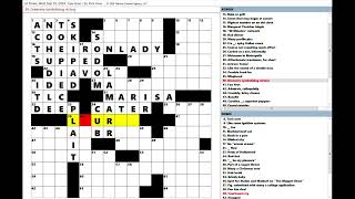 Los Angeles Times LAT Crossword Puzzle 09252024 [upl. by Alston]