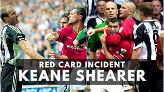 Roy Keane Alan Shearer Red Card Incident [upl. by Niai]