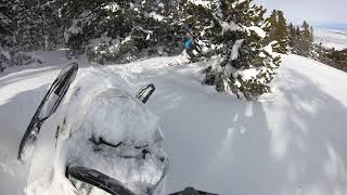 GoPro Snowmobiling in Insane Wyoming Powder [upl. by Bartolemo270]