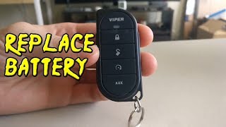 How To Replace Battery  Viper 7656V Key Fob [upl. by Alleusnoc]