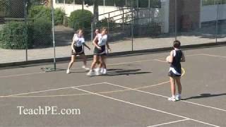 Netball Defence Circle Defence with Communication [upl. by Werdnaed]