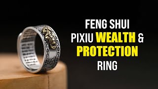 ONE OF THE MOST POWERFUL FENG SHUI CHARMS  THE LUCKY FENG SHUI PIXIU WEALTH AND PROTECTION RING [upl. by Adnalue]