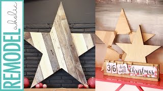 Easy DIY Wood Stars in 5 Variations [upl. by Engis]