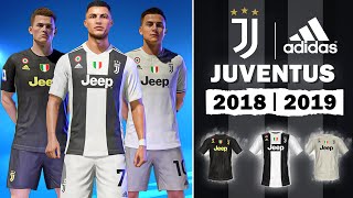 Juventus 201819 Kits  FIFA 22 Kits Mods [upl. by Nale992]