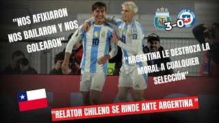 Relator Chileno rendido ante la Scaloneta Argentina vs Chile 30 [upl. by Sidon]