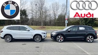 2024 BMW X3 VS 2024 Audi Q5 The Better Small Luxury SUV [upl. by Nyrtak]