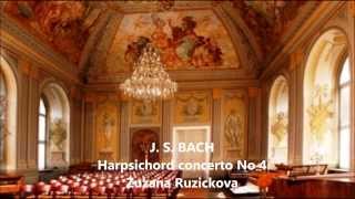 J S Bach Harpsichord Concerto No 4 G minor Zuzana Ruzickova [upl. by Buyers]