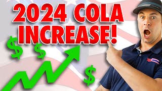 2024 COLA Increase Is 32 OFFICIAL [upl. by Auqinaj]