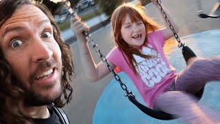 Trying CRAZY SWiNGS and SLiDES Fun Travel Day with Adley and my Friends at a new park playground [upl. by Scarito966]