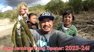 San Diego Trout fishing Lake Jennings Opener 202324 [upl. by Thirza]