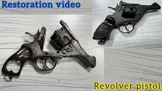 32 bore revolver pistol antique revolver pistol Model 1951 gun restoration [upl. by Abdulla]