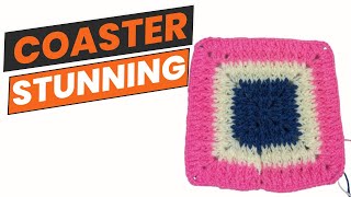 Create a STUNNING Coaster with Crochet Today [upl. by Chandos]