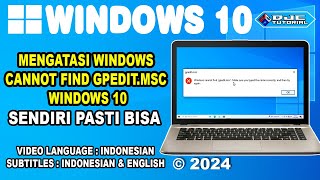 CARA MENGATASI Windows Cannot Find gpeditmsc Windows 10 dan 11 [upl. by Kudva]