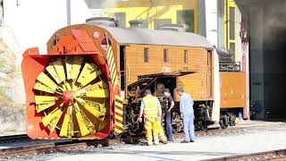 RhB Historic 2 Probefahrten mit Dampf am selben Tag im Engadin Xrot d 9213 G 34 11 23082024 [upl. by Enimrac724]