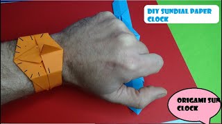 DIY Sundial Paper Clock  How to make sun clock at home [upl. by Dodge]