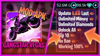 Update Gangstar Vegas Mod Apk 600r  Unlimited Money Diamonds VIP 10 Working 100 [upl. by Llehcim]