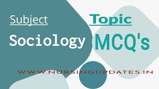 Sociology multiple choice questions [upl. by Akiaki730]