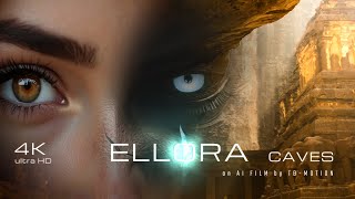 ELLORA CAVES INDIA CINEMATIC 4K AI 30 [upl. by Isiad]