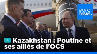 Au Kazakhstan Vladimir Poutine retrouve ses alliés de lOCS  euronews 🇫🇷 [upl. by Nwahsuq]