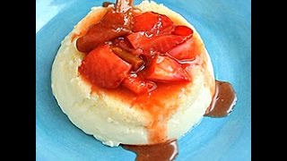 Come fare la panna cotta alle fragole  videoricette di dolci al cucchiaio [upl. by Elacsap493]