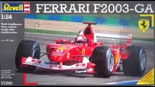 Ferrari F2003 GA 124 Revell 07240 Model Kit Build amp Review [upl. by Akir]