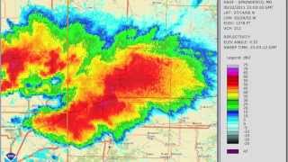 May 22 2011 Joplin Tornado Radar Loop [upl. by Ilujna]