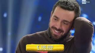 LEredità Daniele Alesini è il primo supercampione da 285000 euro [upl. by Enyala]