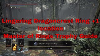 Dark Souls III  How to find the Lingering Dragoncrest Ring 1 Master of Rings Trophy [upl. by Karsten]