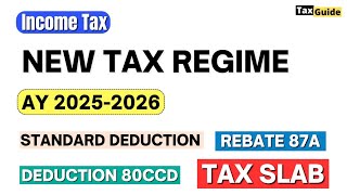 New Tax Slab FY 202425  AY 202526  Income Tax Slab for FY 202425  New Tax Regime AY 20252026 [upl. by Stover]