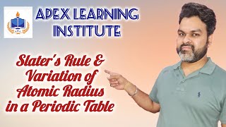 Slaters Rule amp Variation of Atomic Radius in Periodic Table anishgoyal04 [upl. by Ahsilem]