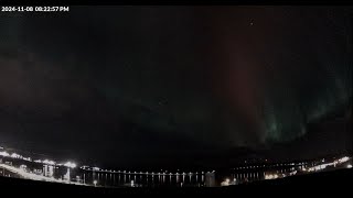 Kiruna Swedish lapland Northern Lights November 8th 2024 [upl. by Aivan]