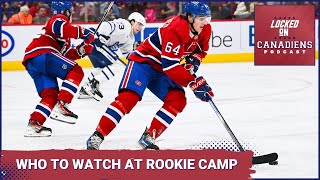 Montreal Canadiens prospects at Habs Rookie Camp Owen Beck Lane Hutson David Reinbacher and more [upl. by Tnek]