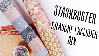 How To Make A Draught Excluder DIY Sewing Project Using Your Stash [upl. by Lipkin503]