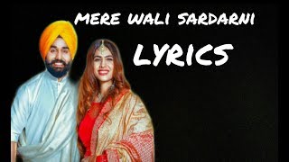 Mere wali sardarni lyrics  jugraj sandhu  latest punjabi song [upl. by Alegnatal607]