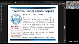 Newburyport Zoning Board of Appeals 8272024 [upl. by Em678]