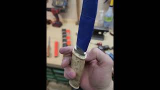 Extra large puukko handle work in progress [upl. by Cavanaugh]