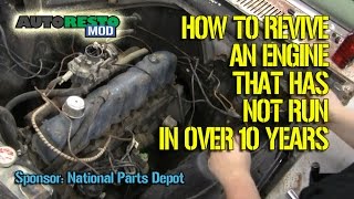 How to start an Engine That Has Not Run in Years Episode 266 Autorestomod [upl. by Filahk]