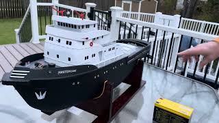 Artesania Latina Amsterdam RC Tug part 2 [upl. by Tallula]