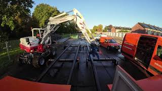 buizen in de container leggen voor het spiegellasen [upl. by Aidnis92]