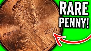 LOOK FOR THESE RARE 2000 PENNIES WORTH MONEY  VALUABLE PENNY COINS TO LOOK FOR IN POCKET CHANGE [upl. by Aicarg]