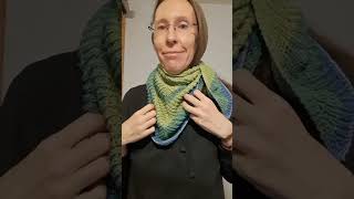 neue Schal😍👍🥳 knitting stricken baktus [upl. by Chill]