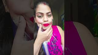 Viral polythene lipstick hack 🤯lipstichack youtube shotrs [upl. by Routh]