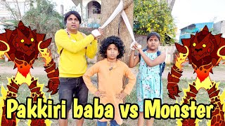 Pakkiri baba vs Monster  comedy video  funny video  Prabhu Sarala lifestyle [upl. by Maryjane]