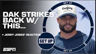 🚨 WHAT DID HE SAY 🚨 Dak Prescott opens the door for a Cowboys exit  Get Up [upl. by Hattie]